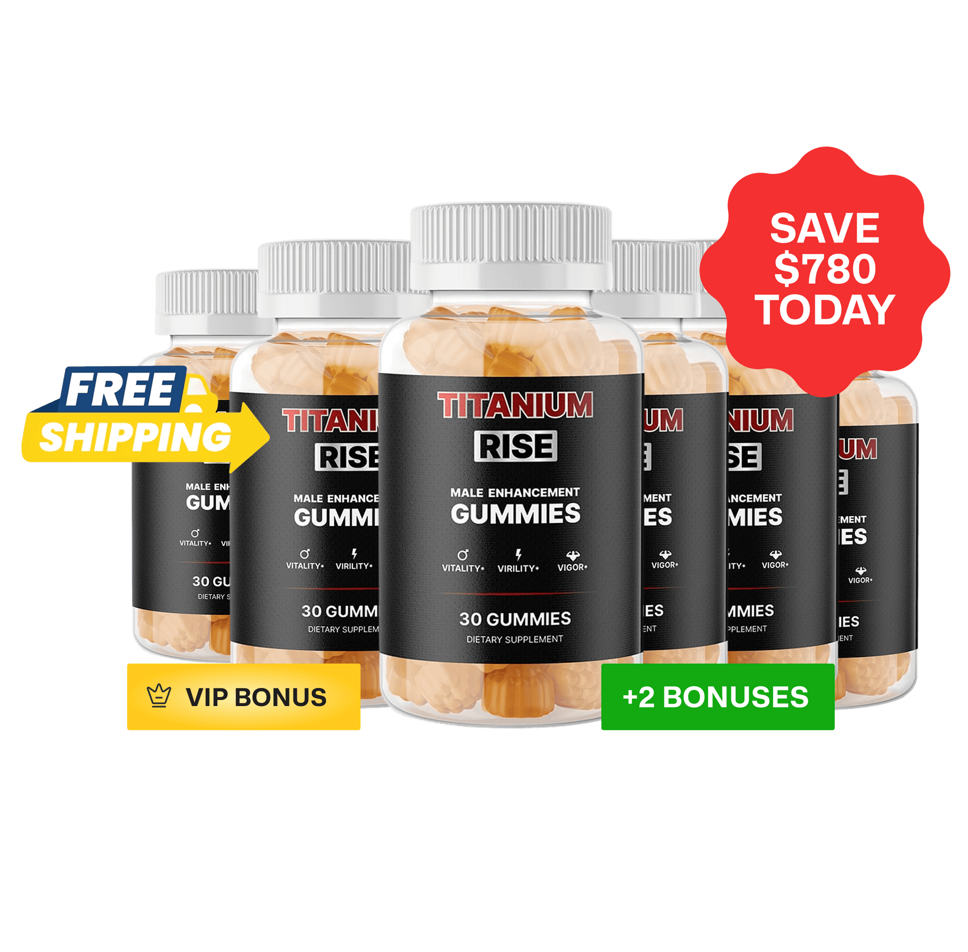 Titanium Rise 6-bottle bundle